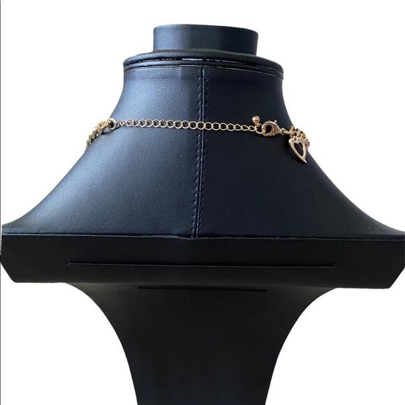 New Thalia Sodi Gold Tone Hot Pink Bead Multicolored Bib Statement Necklace 19” - Picture 2 of 5